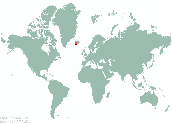 Selfoss in world map